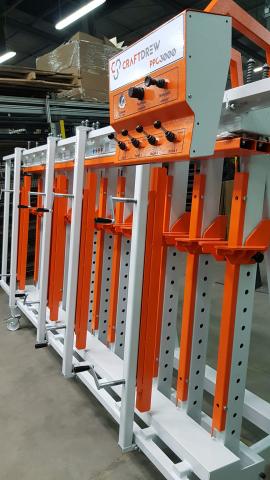 Plattenverleimpresse / Leimholzpresse CRAFTDREW PPC 3000 |  Tischlereitechnik | Holzverarbeitungs-Maschinen | JAKMET sp. z o.o.